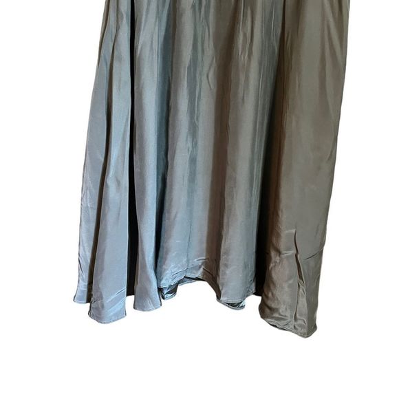 Christopher Deane grey 100% silk dress with lace details - Picture 7 of 11